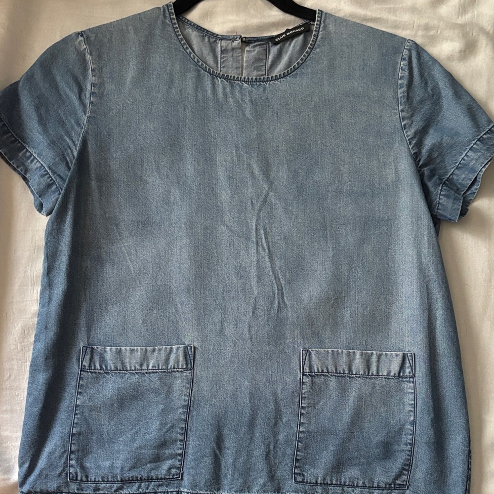 Club Monaco Blue Denim Blouse